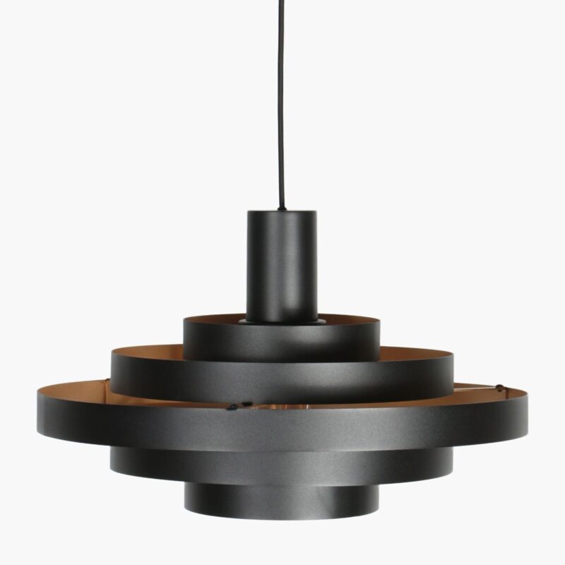 Black Pendant Lamp Halo Cirque 4217ZW – Unique Play of Light with Elegant Metal Rings - Image 9