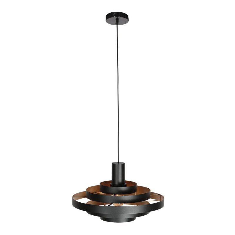 Black Pendant Lamp Halo Cirque 4217ZW – Unique Play of Light with Elegant Metal Rings - Image 11