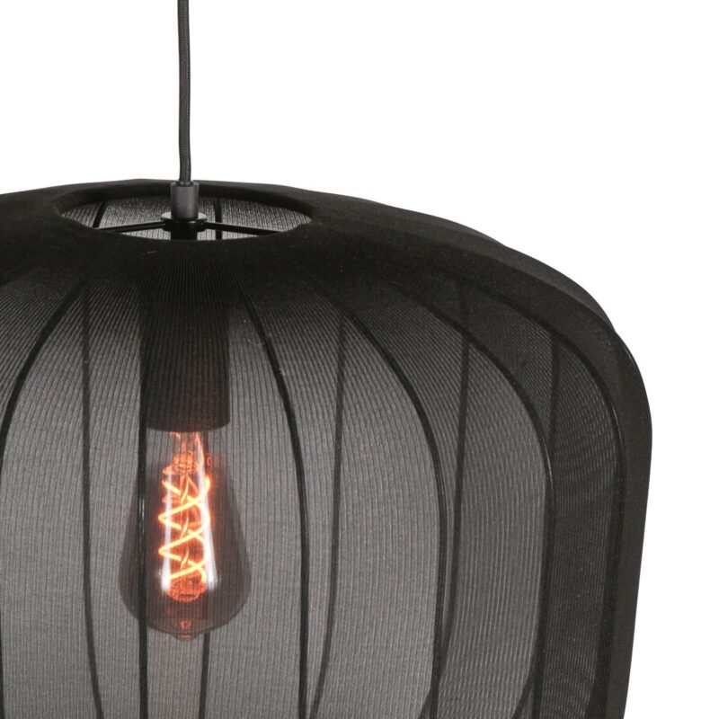 Zwarte Hanglamp Sable 4191ZW – Stijlvol en Sfeervol Design - Afbeelding 4