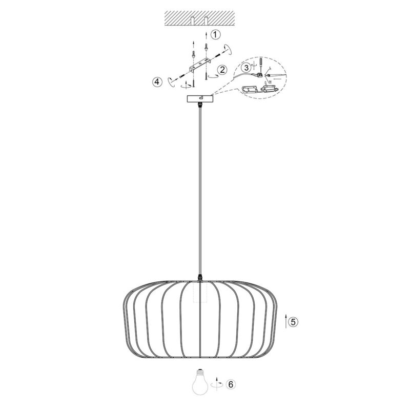 Black Pendant Lamp Sable 4193ZW – Luxurious and Atmospheric Eye-catcher - Image 7
