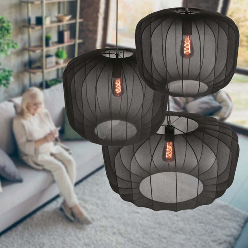 Black Pendant Lamp Sable 4193ZW – Luxurious and Atmospheric Eye-catcher - Image 3