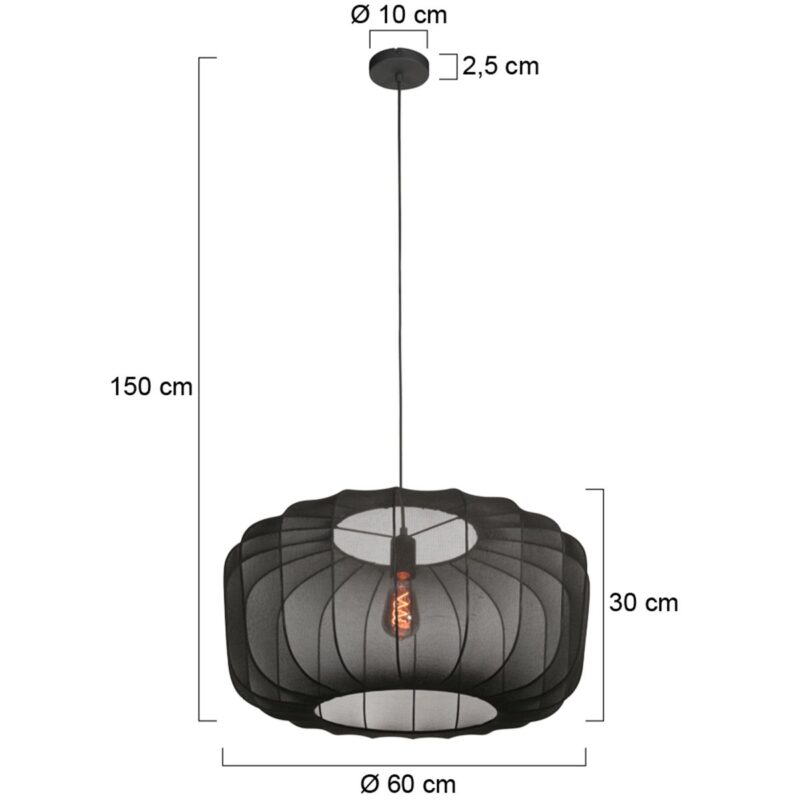 Black Pendant Lamp Sable 4193ZW – Luxurious and Atmospheric Eye-catcher - Image 6