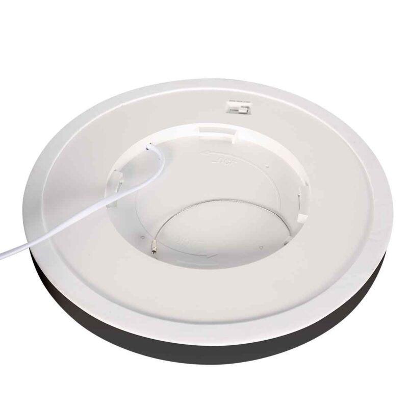 Zwarte Plafondlamp 4131ZW met 3 standen dimfunctie en lichtkleur instelbaarheid Ø20 cm - Afbeelding 10