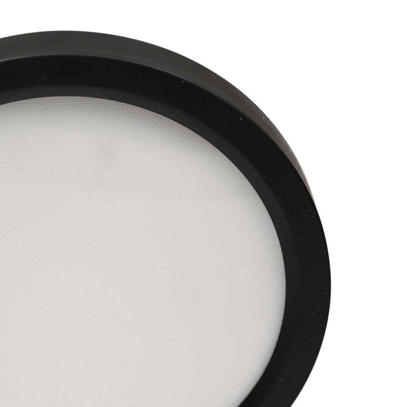 Zwarte Plafondlamp 4131ZW met 3 standen dimfunctie en lichtkleur instelbaarheid Ø20 cm - Afbeelding 4