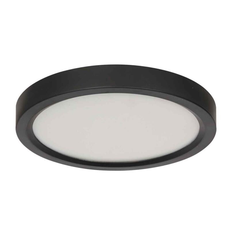 Zwarte Plafondlamp 4132ZW met 3 standen dimfunctie en lichtkleur instelbaarheid Ø29 cm - Afbeelding 2