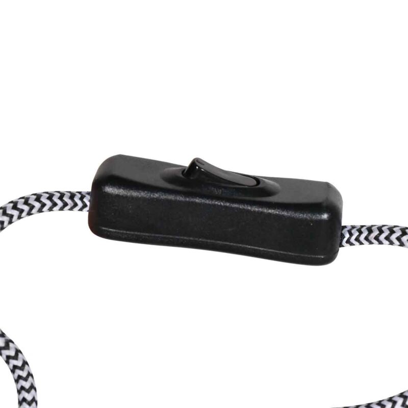 Zwarte Wandlamp met zwenkarm Bloeba 4142ZW zonder kap - Afbeelding 9