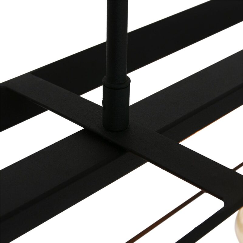 Zwarte hanglamp Buckley 2675ZW met 5 x een E27 fitting - Afbeelding 12