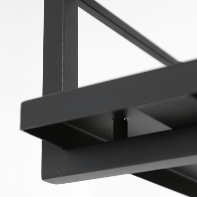 Zwarte hanglamp Buckley  2983ZW met plateau en 4 x een E27 fitting - Afbeelding 12