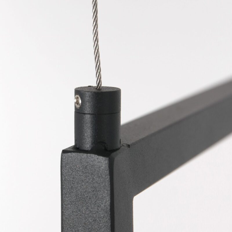 Zwarte hanglamp Buckley  2983ZW met plateau en 4 x een E27 fitting - Afbeelding 14