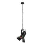 Zwarte hanglamp Carree 3379ZW met grote E27 fitting