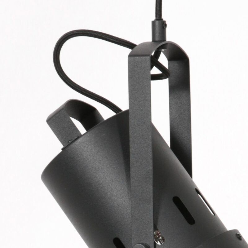 Zwarte hanglamp Carree 3379ZW met grote E27 fitting - Afbeelding 2