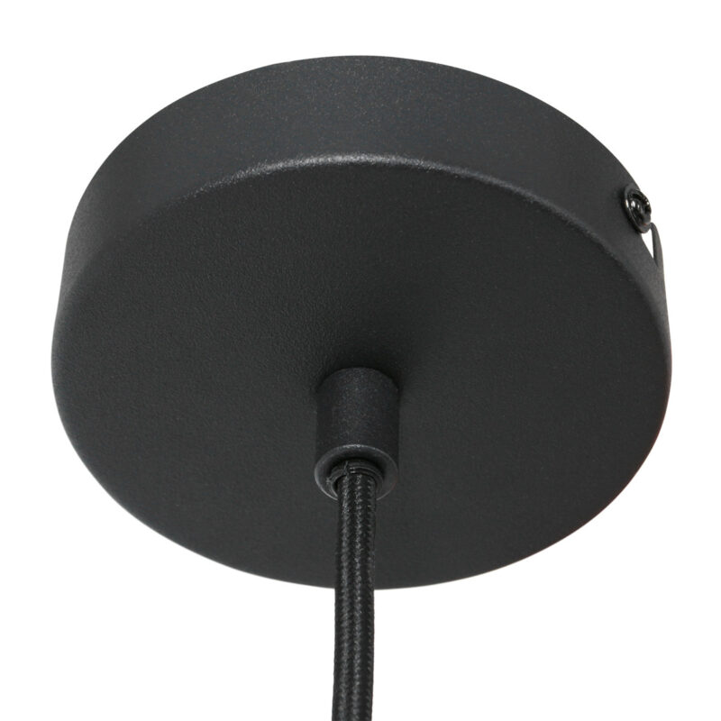 Zwarte hanglamp Carree 3379ZW met grote E27 fitting - Afbeelding 4