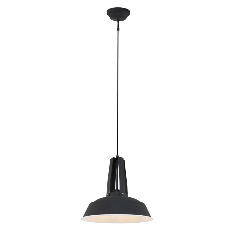 Zwarte hanglamp Eden 7704ZW E27 fitting - Afbeelding 2