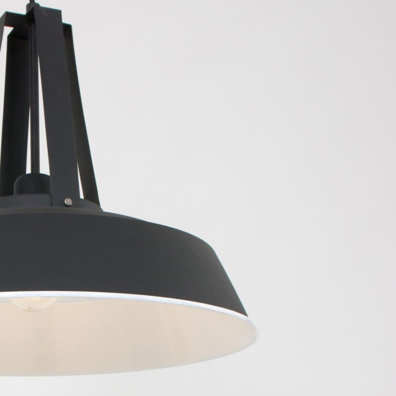 Zwarte hanglamp Eden 7704ZW E27 fitting - Afbeelding 9
