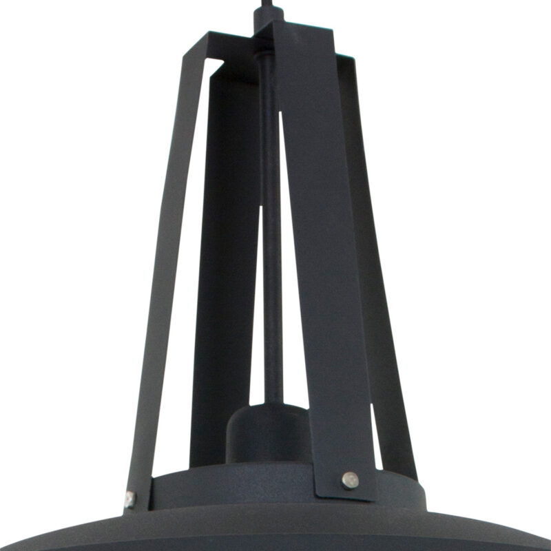 Zwarte hanglamp Eden 7704ZW E27 fitting - Afbeelding 5