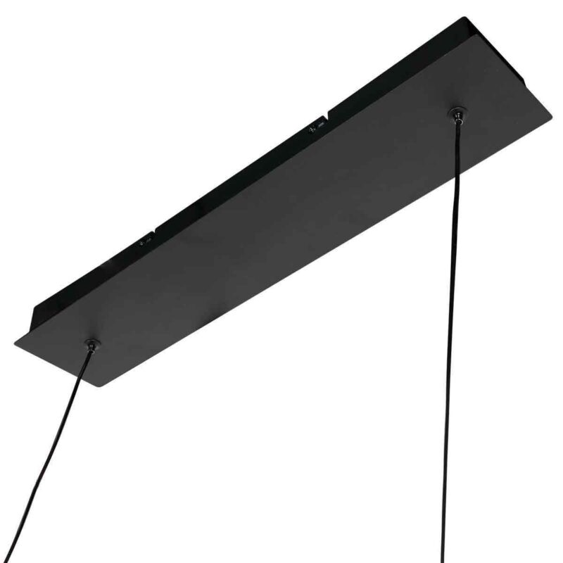 Zwarte hanglamp Marcadore 120cm breed 6 lichts - Afbeelding 9