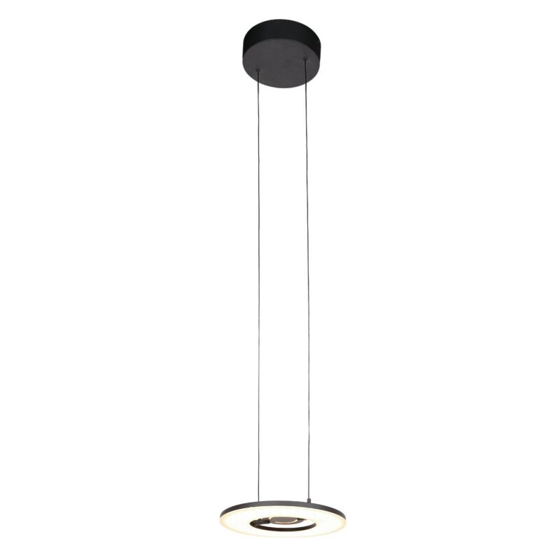 Zwarte hanglamp Soleil 4140ZW met lift systeem - Afbeelding 2