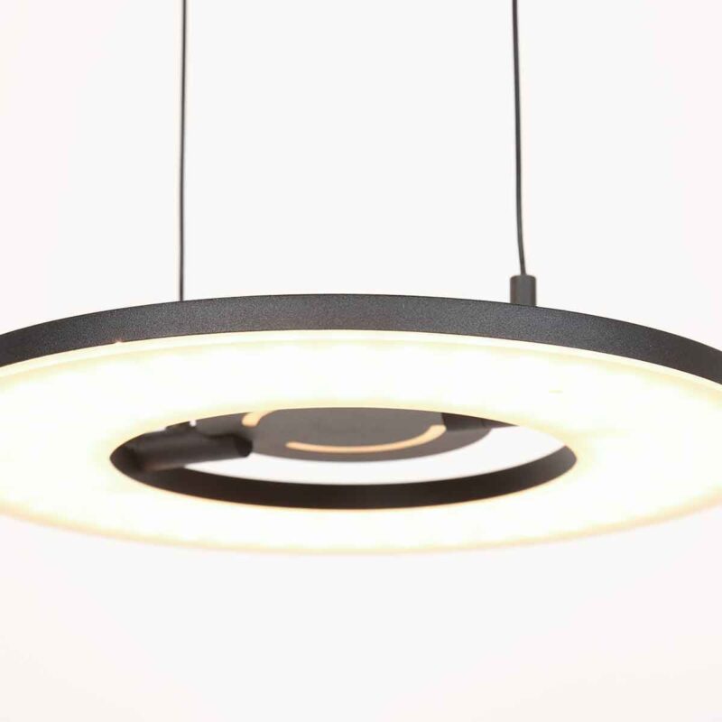 Zwarte hanglamp Soleil 4140ZW met lift systeem - Afbeelding 9