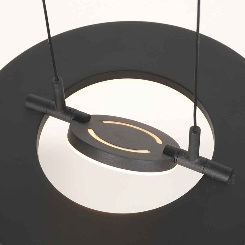 Zwarte hanglamp Soleil 4140ZW met lift systeem - Afbeelding 10
