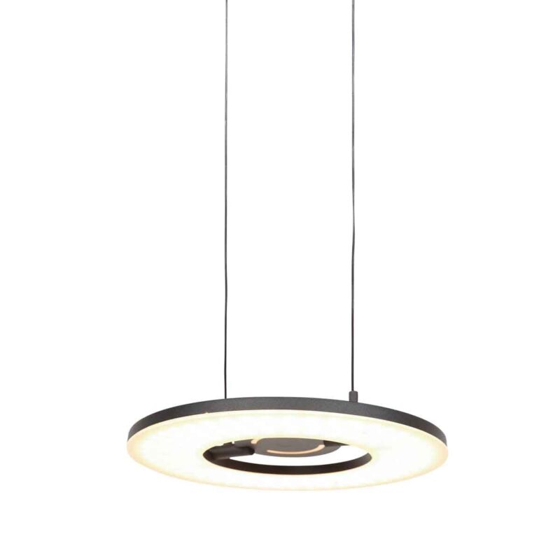 Zwarte hanglamp Soleil 4140ZW met lift systeem - Afbeelding 12
