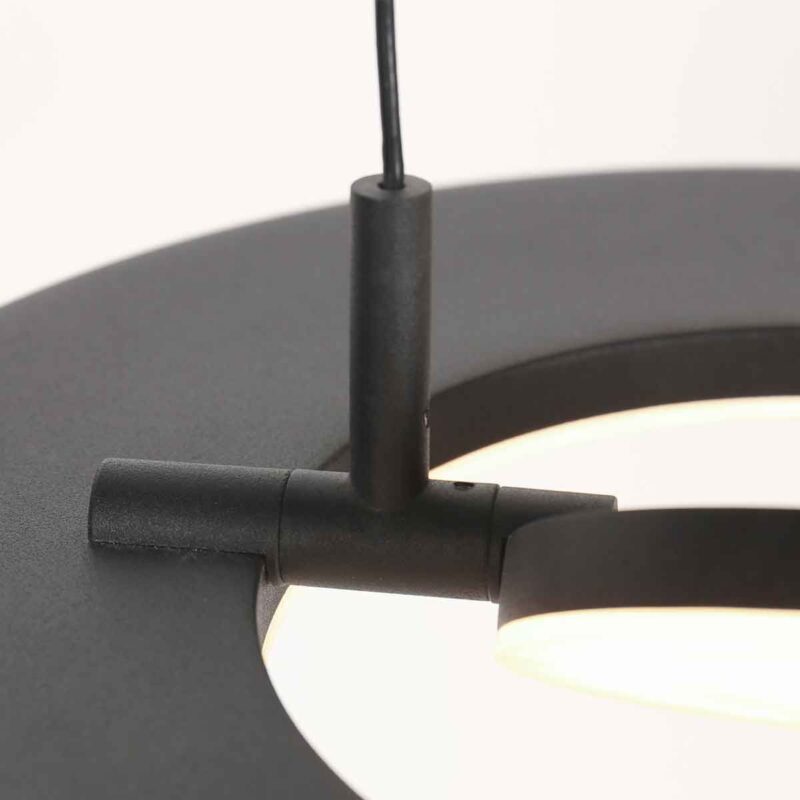 Zwarte hanglamp Soleil 4140ZW met lift systeem - Afbeelding 4