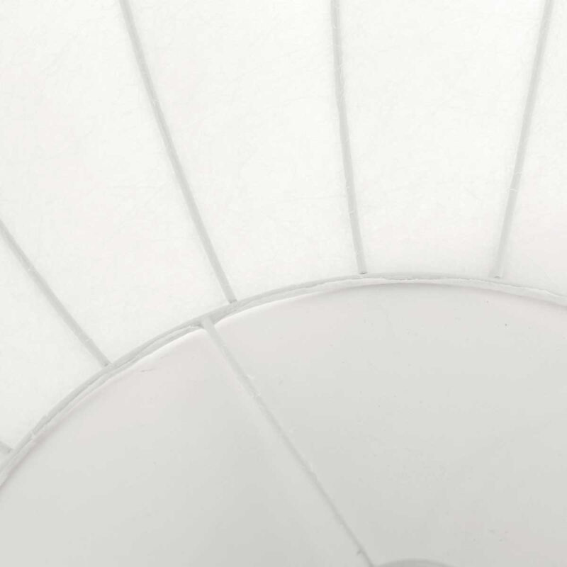 Zwarte hanglamp Sparkled Light 3809ZW met wit zeiden kap - Afbeelding 11