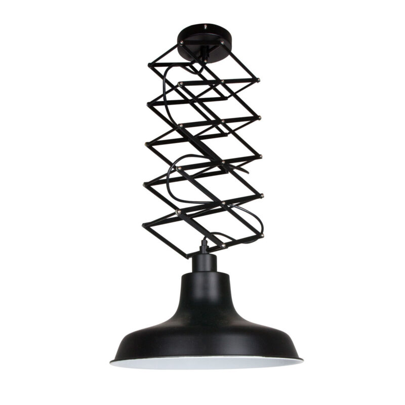 Zwarte harmonica hanglamp Flex 7654ZW Ø36 cm E27 fitting - Afbeelding 2