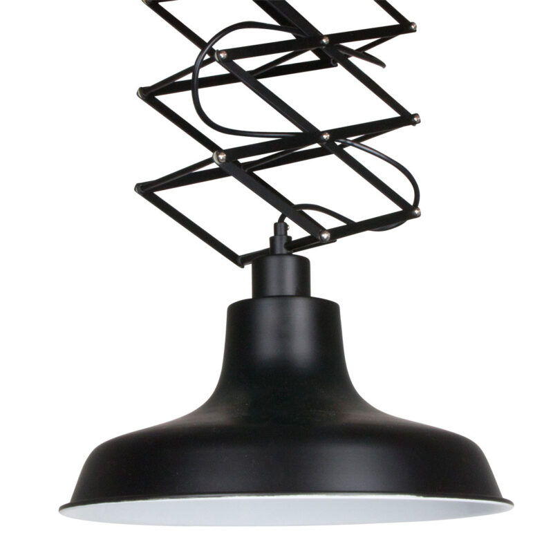 Zwarte harmonica hanglamp Flex 7654ZW Ø36 cm E27 fitting - Afbeelding 10