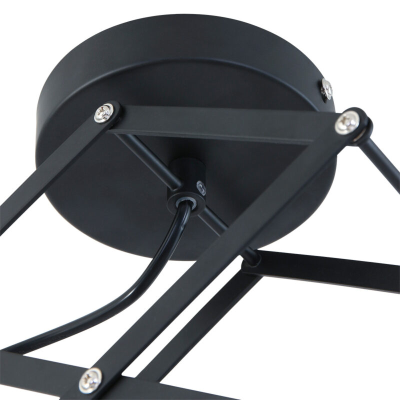 Zwarte harmonica hanglamp Flex 7654ZW Ø36 cm E27 fitting - Afbeelding 6
