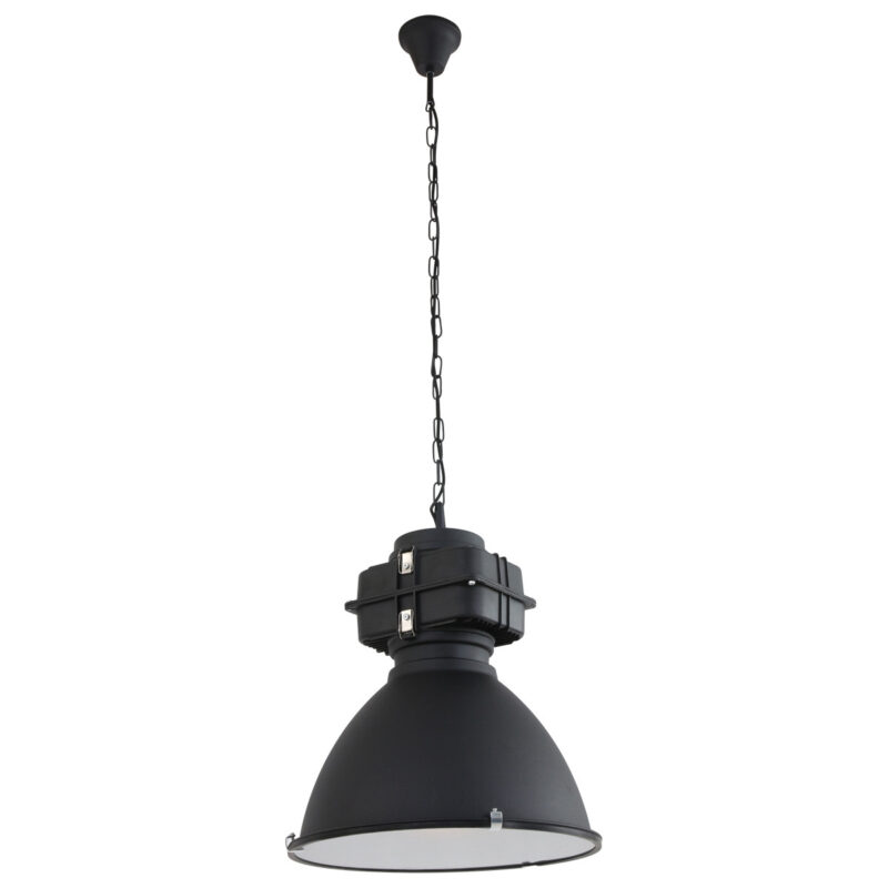 Zwarte industriële hanglamp Densi 7779ZW Ø47 cm - Afbeelding 2