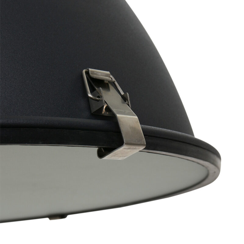 Zwarte industriële hanglamp Densi 7779ZW Ø47 cm - Afbeelding 5