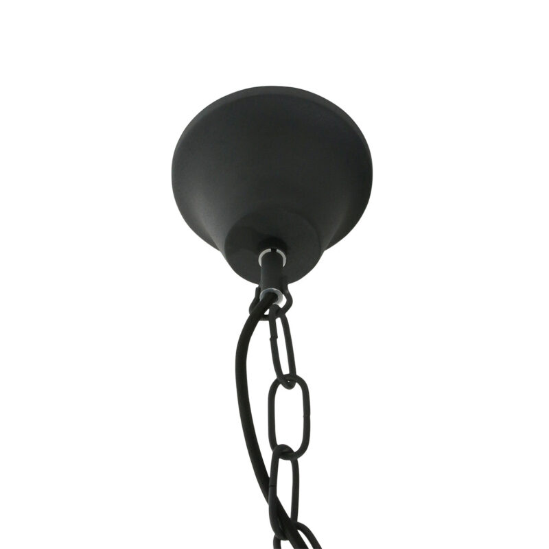 Zwarte industriële hanglamp Densi 7779ZW Ø47 cm - Afbeelding 6