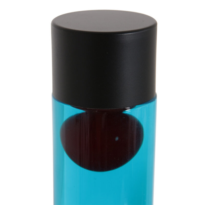 Zwarte lavalamp Volcan 3117ZW met helder en rode vloeistof - Afbeelding 4