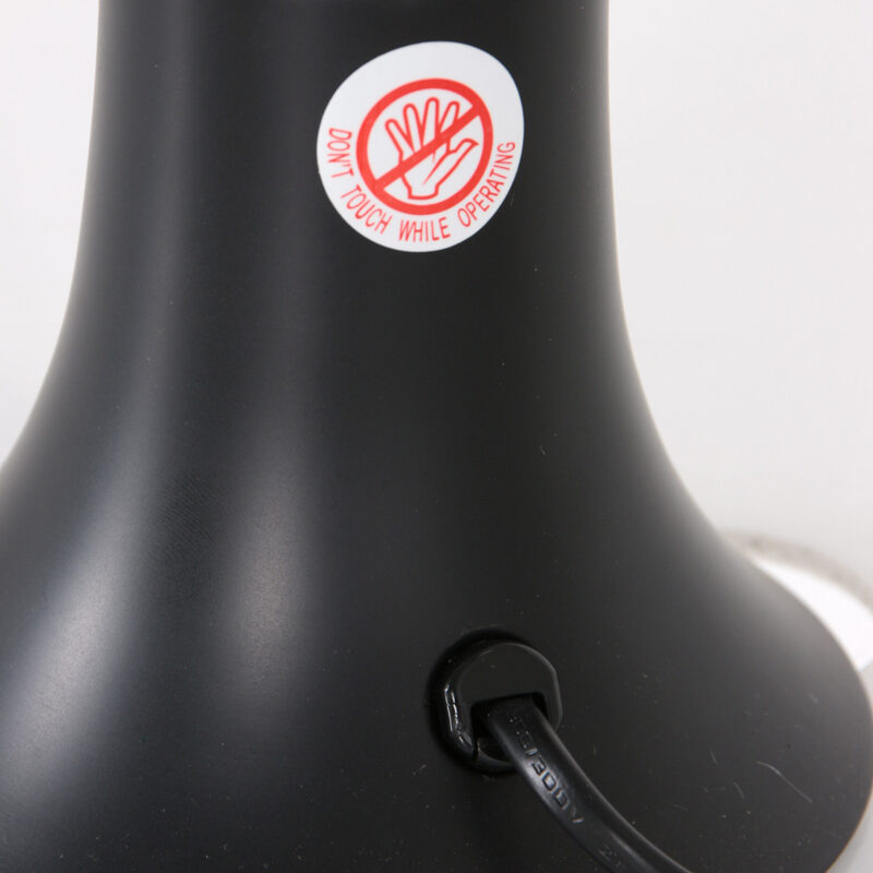 Zwarte lavalamp Volcan 3117ZW met helder en rode vloeistof - Afbeelding 5