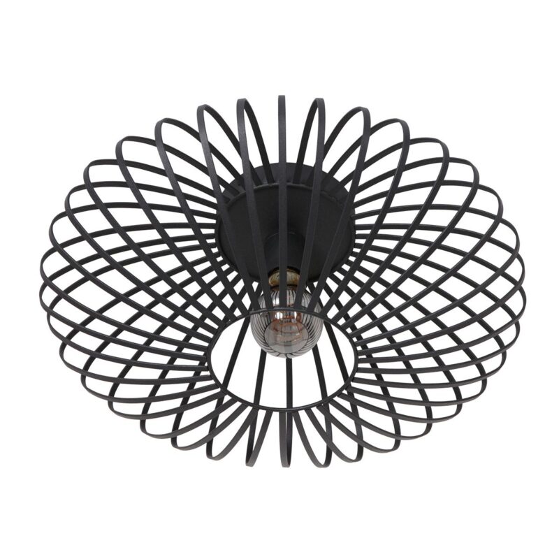 Zwarte plafondlamp Dunbar 3097ZW Ø40cm E27 fitting - Afbeelding 2