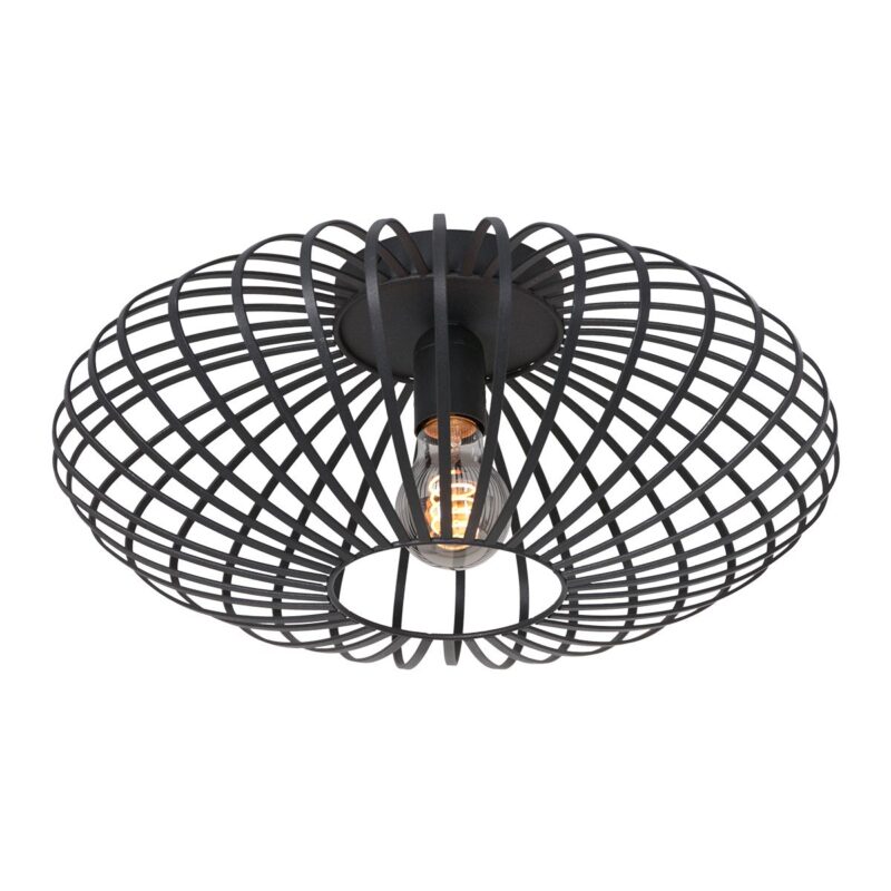 Zwarte plafondlamp Dunbar 3097ZW Ø40cm E27 fitting - Afbeelding 10