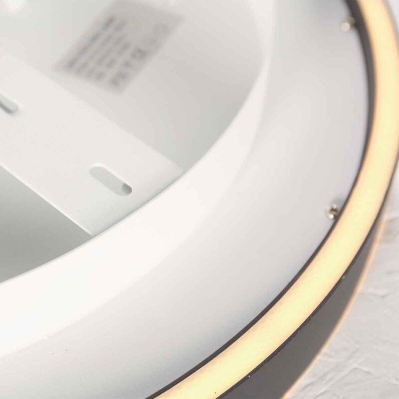 Zwarte plafondlamp Ringlux 4134ZW Ø30CM 2500 Lumen - Afbeelding 10