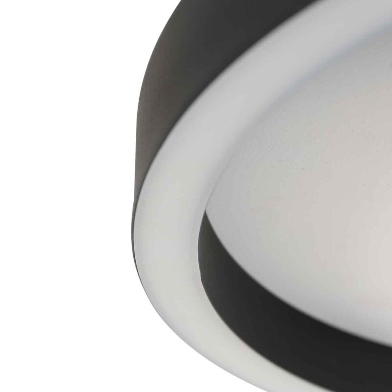 Zwarte plafondlamp Ringlux 4134ZW Ø30CM 2500 Lumen - Afbeelding 6