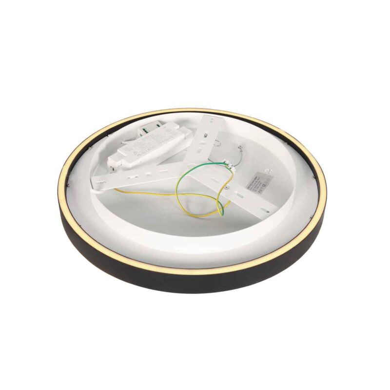Zwarte plafondlamp Ringlux 4134ZW Ø30CM 2500 Lumen - Afbeelding 7
