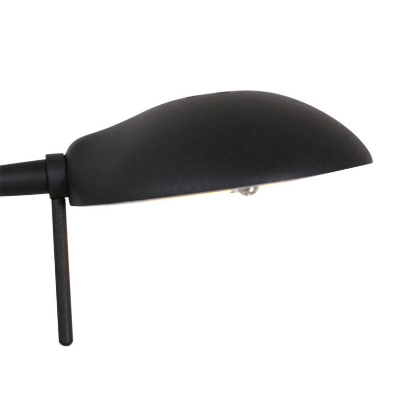 Zwarte tafellamp Biron 1 lichts 7502ZW met draai dimmer 2700 Kelvin - Afbeelding 3