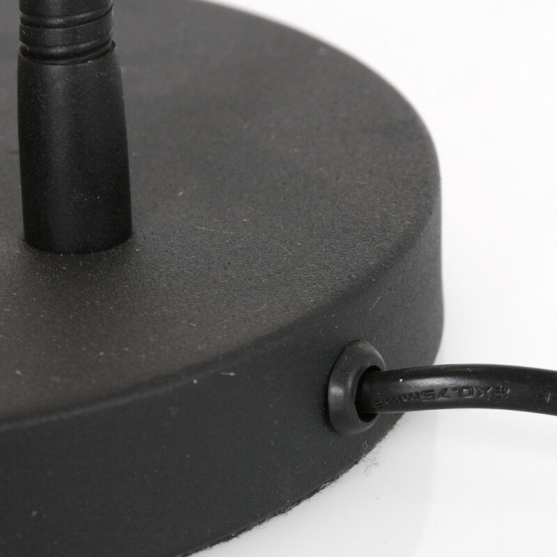 Zwarte tafellamp Biron 1 lichts 7502ZW met draai dimmer 2700 Kelvin - Afbeelding 7