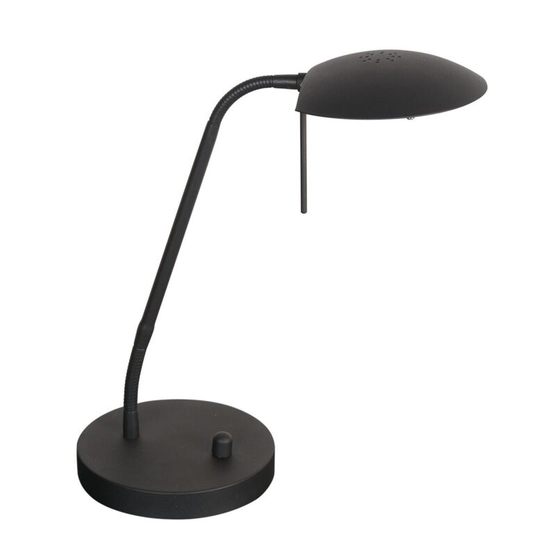 Zwarte tafellamp Eloi 1315ZW met draai dimmer - Afbeelding 2