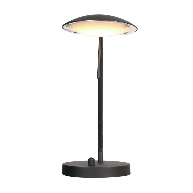 Zwarte tafellamp Eloi 1315ZW met draai dimmer - Afbeelding 12