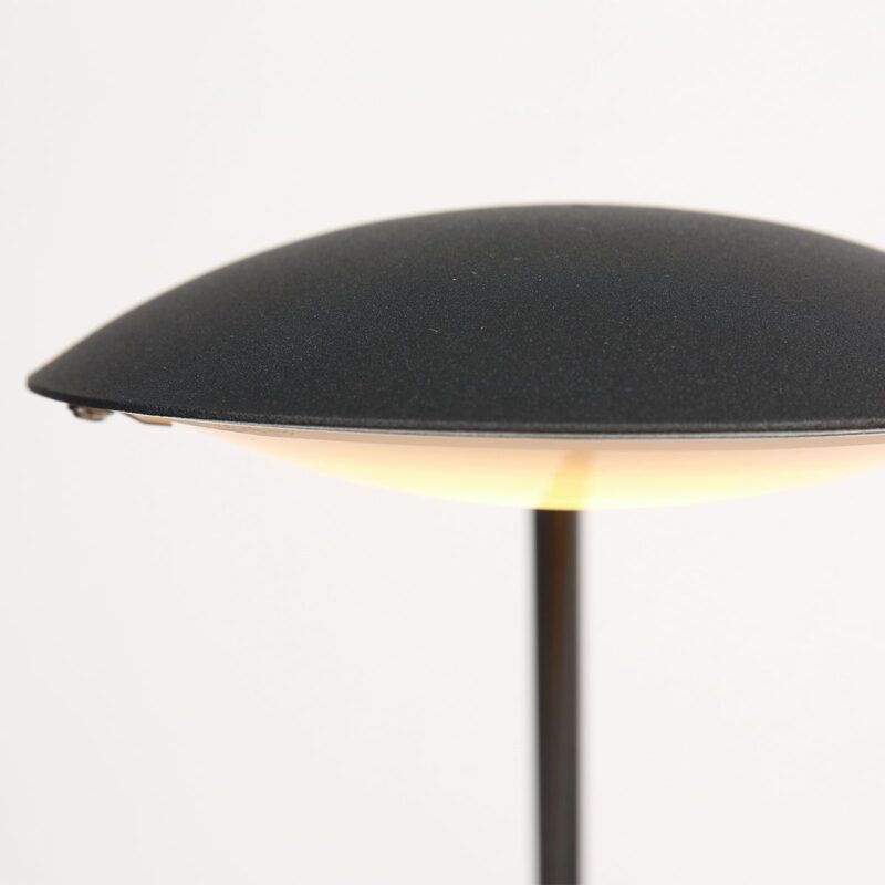 Zwarte tafellamp Eloi 1315ZW met draai dimmer - Afbeelding 5
