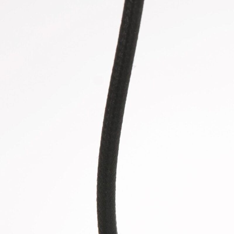 Zwarte tafellamp Stang 3715ZW met naturel / zwart bamboe kap - Afbeelding 14