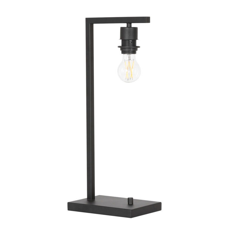 Zwarte tafellamp Stang 3716ZW met naturel gras kap - Afbeelding 10