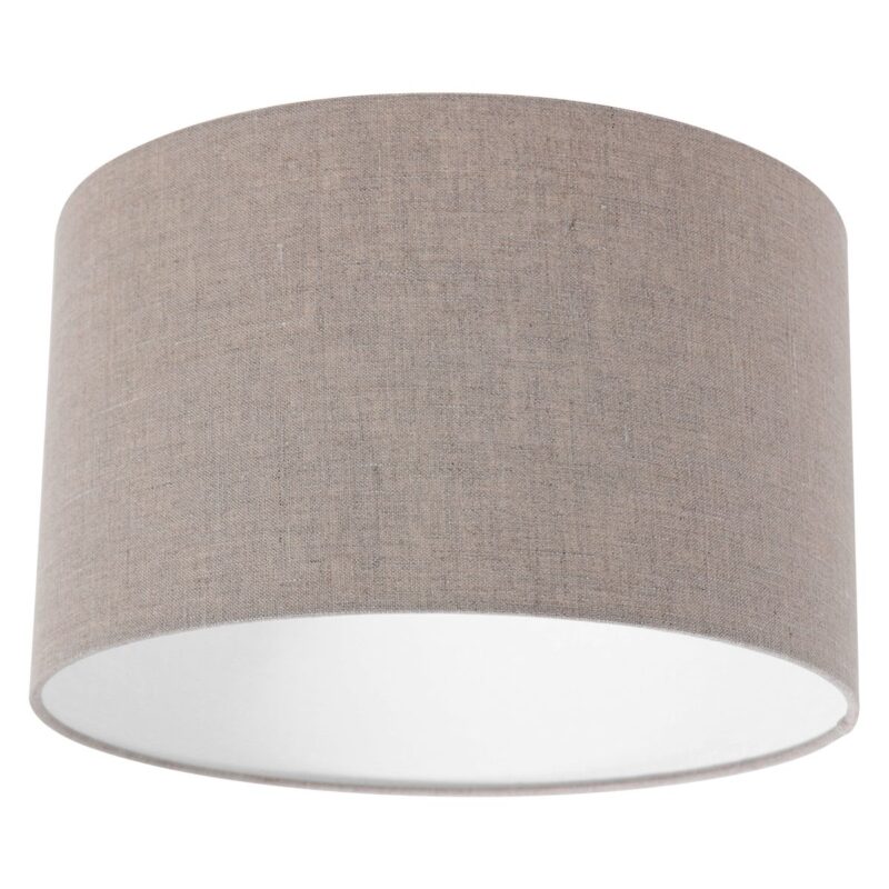 Zwarte tafellamp Stang 3861ZW met E27 fitting en grijs linnen kap - Afbeelding 5