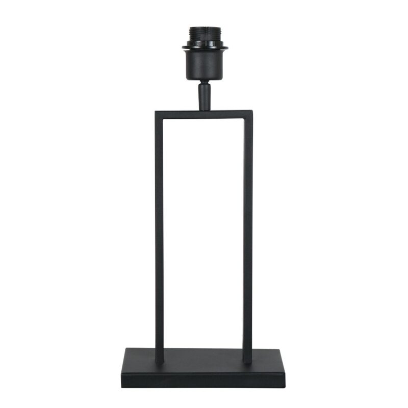 Zwarte tafellamp Stang 4158ZW met E27 fitting en naturel  bamboe kap - Afbeelding 9