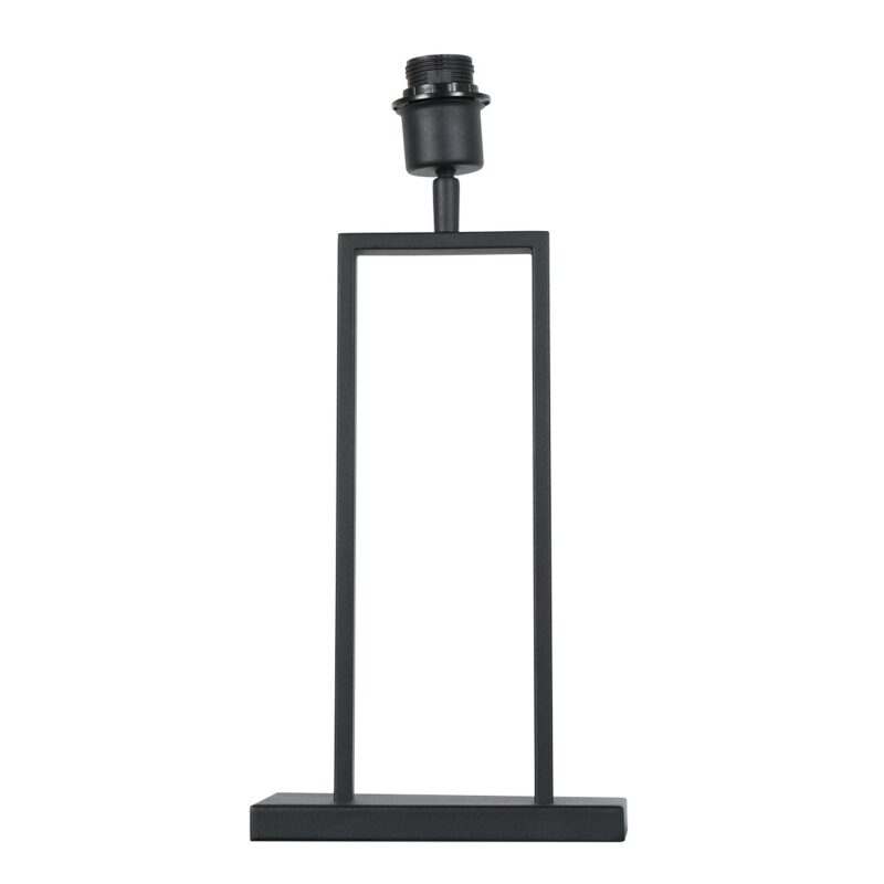 Zwarte tafellamp Stang 4158ZW met E27 fitting en naturel  bamboe kap - Afbeelding 16