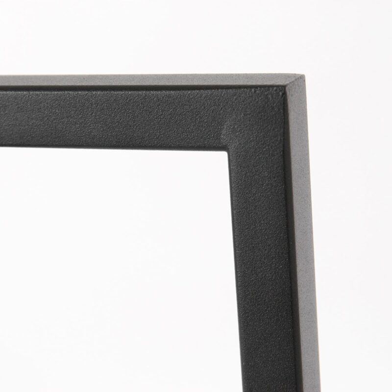 Zwarte tafellamp Stang 7122ZW met grijs velours kap - Afbeelding 9